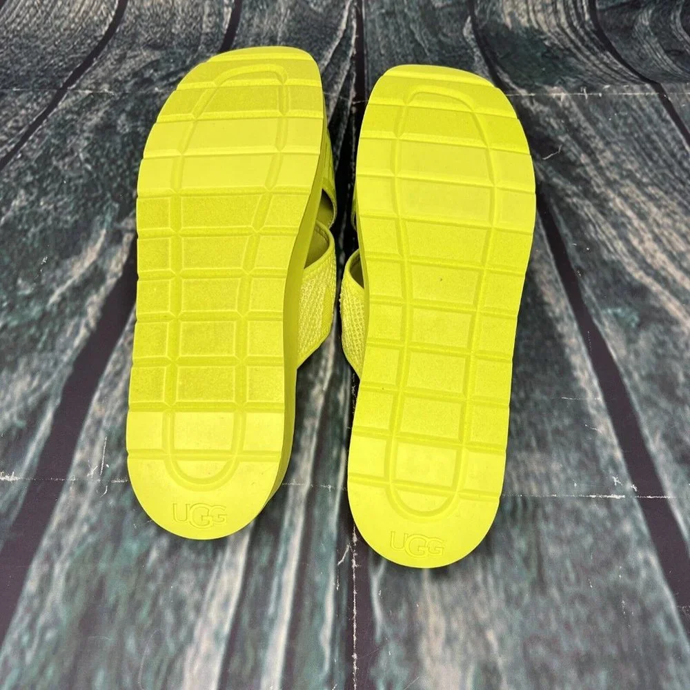 UGG‎ EMILY MESH WOMEN’S SLIDES SANDALS 1119491 SIZE 8 POLLEN YELLOW/ AUTHENTIC